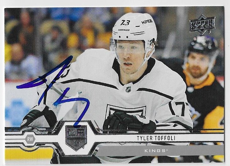 Tyler Toffoli Signed 2019-20 Upper Deck Hockey Card - Los Angeles Kings