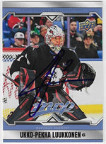 Ukko-Pekka Luukkonen Signed 2024-25 Upper Deck MVP Hockey Card - Buffalo Sabres