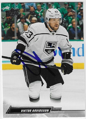 Victor Arvidsson Signed 2022-23 Upper Deck Hockey Card - Los Angeles Kings