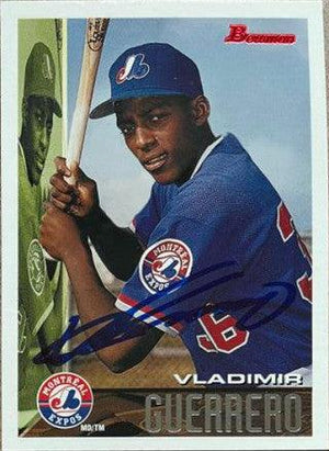 Vladimir Guerrero Signed 1995 Bowman Baseball Card - Montreal Expos - PastPros