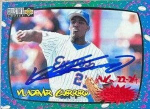 Vladimir Guerrero Signed 1997 Collector's Choice Crash the Game Baseball Card - Montreal Expos