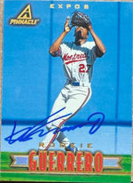 Vladimir Guerrero Signed 1997 New Pinnacle Baseball Card - Montreal Expos #169 ROO