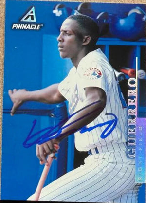 Vladimir Guerrero Signed 1998 Pinnacle Baseball Card - Montreal Expos #62