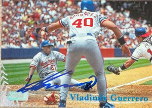 Vladimir Guerrero Signed 1998 Stadium Club Baseball Card - Montreal Expos #3