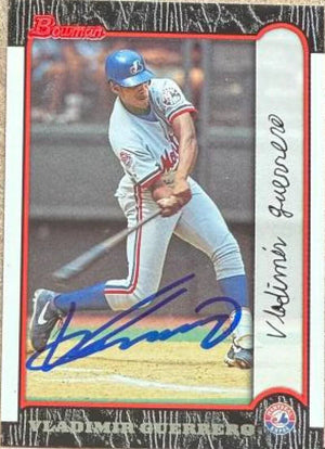 Vladimir Guerrero Signed 1999 Bowman Baseball Card - Montreal Expos #7