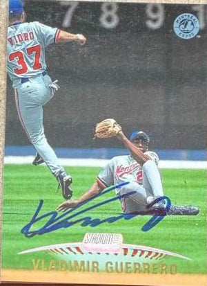 Vladimir Guerrero Signed 1999 Stadium Club Baseball Card - Montreal Expos #80