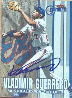 Vladimir Guerrero Signed 2000 Fleer Gamers Baseball Card - Montreal Expos #54