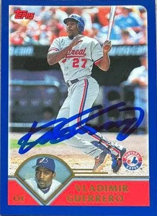 Vladimir Guerrero Signed 2003 Topps Baseball Card - Montreal Expos