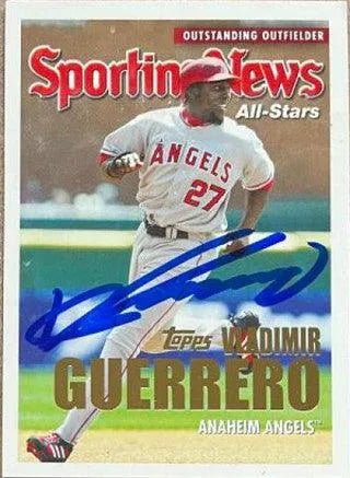 Vladimir Guerrero Signed 2005 Topps All-Star Baseball Card - Anaheim Angels