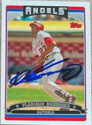 Vladimir Guerrero Signed 2006 Topps Baseball Card - Anaheim Angels