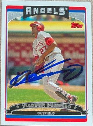 Vladimir Guerrero Signed 2006 Topps Baseball Card - Anaheim Angels - PastPros
