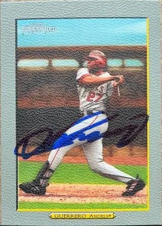 Vladimir Guerrero Signed 2006 Topps Turkey Red Baseball Card - Anaheim Angels