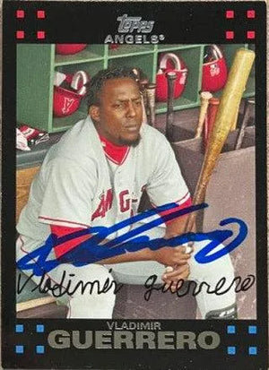 Vladimir Guerrero Signed 2007 Topps Baseball Card - Anaheim Angels - PastPros