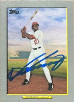 Vladimir Guerrero Signed 2009 Topps Turkey Red Baseball Card - Anaheim Angels