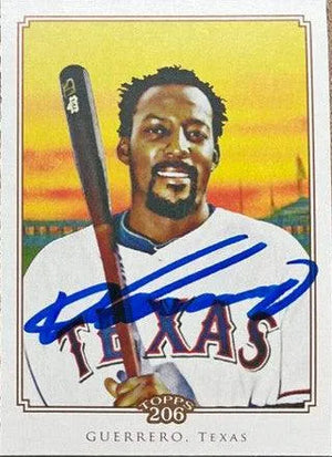 Vladimir Guerrero Signed 2010 Topps 206 Baseball Card - Texas Rangers - PastPros