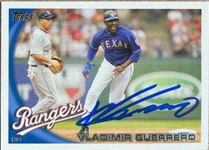 Vladimir Guerrero Signed 2010 Topps Baseball Card - Texas Rangers - PastPros