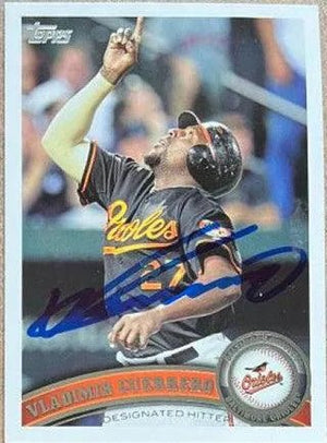 Vladimir Guerrero Signed 2011 Topps Update Baseball Card - Baltimore Orioles