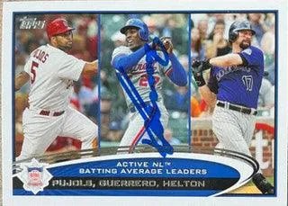 Vladimir Guerrero Signed 2012 Topps Update Baseball Card - Montreal Expos