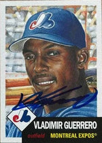 Vladimir Guerrero Signed 2019 Topps Living Baseball Card - Montreal Expos