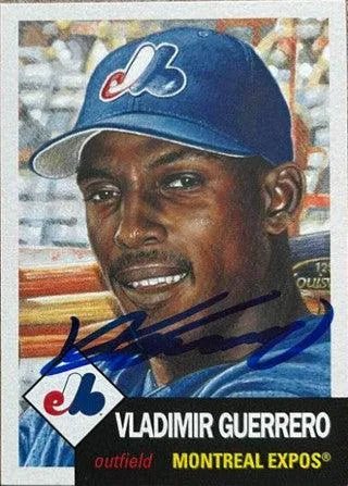 Vladimir Guerrero Signed 2019 Topps Living Baseball Card - Montreal Expos