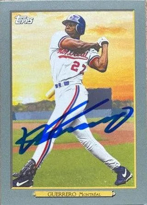 Vladimir Guerrero Signed 2020 Topps Turkey Red Baseball Card - Montreal Expos