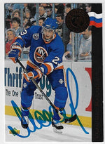 Vladimir Malakhov Signed 1992-93 Upper Deck Euro Rookies Hockey Card - New York Islanders