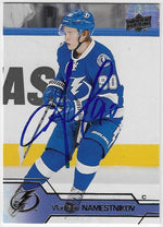 Vladislav Namestnikov Signed 2016 - 17 Upper Deck Hockey Card - Tampa Bay Lightning - PastPros