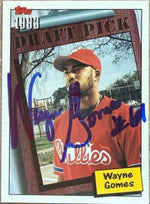 Wayne Gomes Signed 1994 Topps Baseball Card - Philadelphia Phillies
