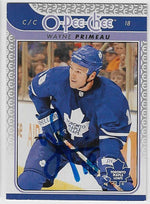 Wayne Primeau Signed 2009 - 10 O - Pee - Chee Hockey Card - Toronto Maple Leafs - PastPros