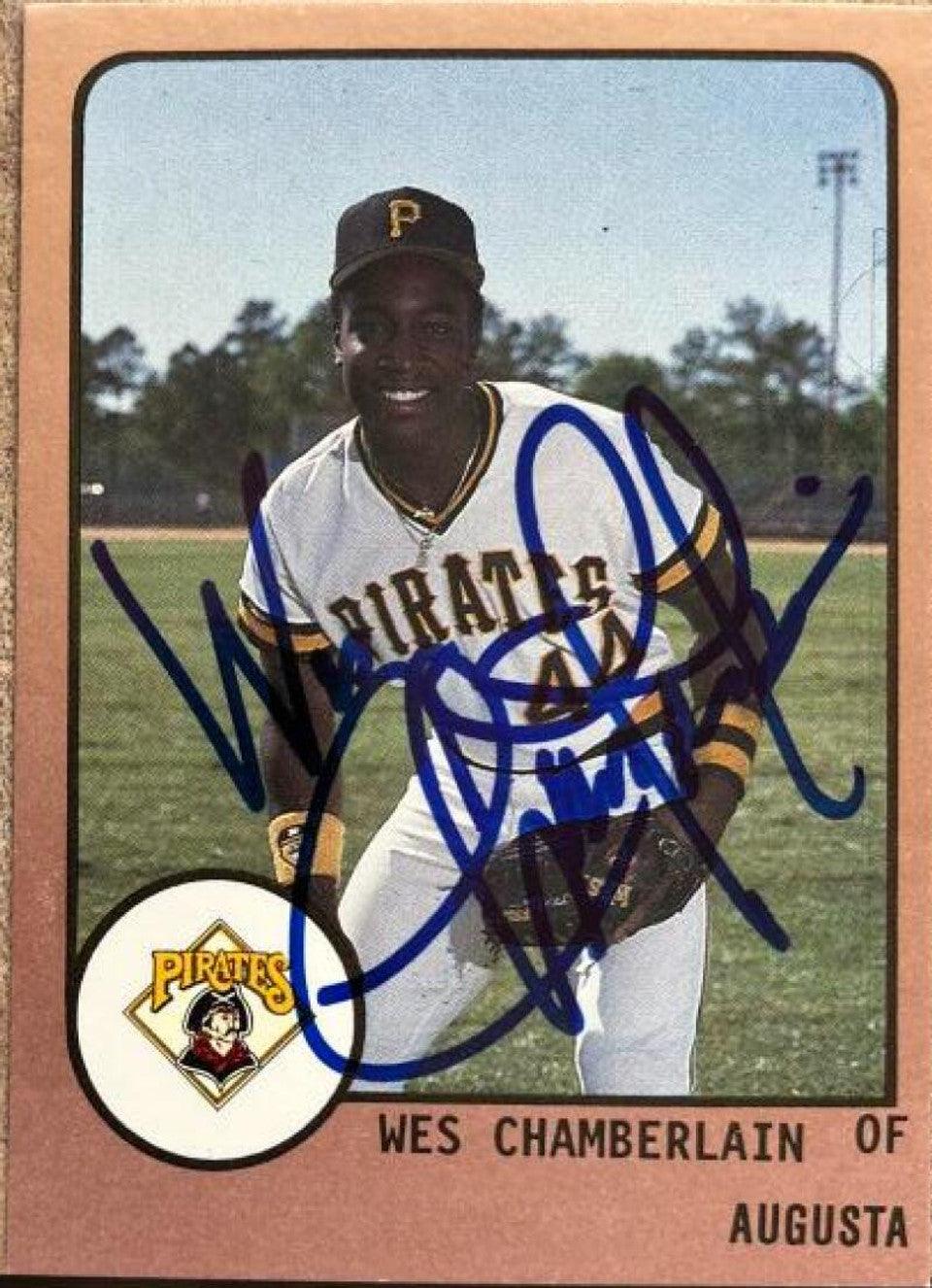 Wes Chamberlain Signed 1988 ProCards Baseball Card - Augusta Pirates - PastPros
