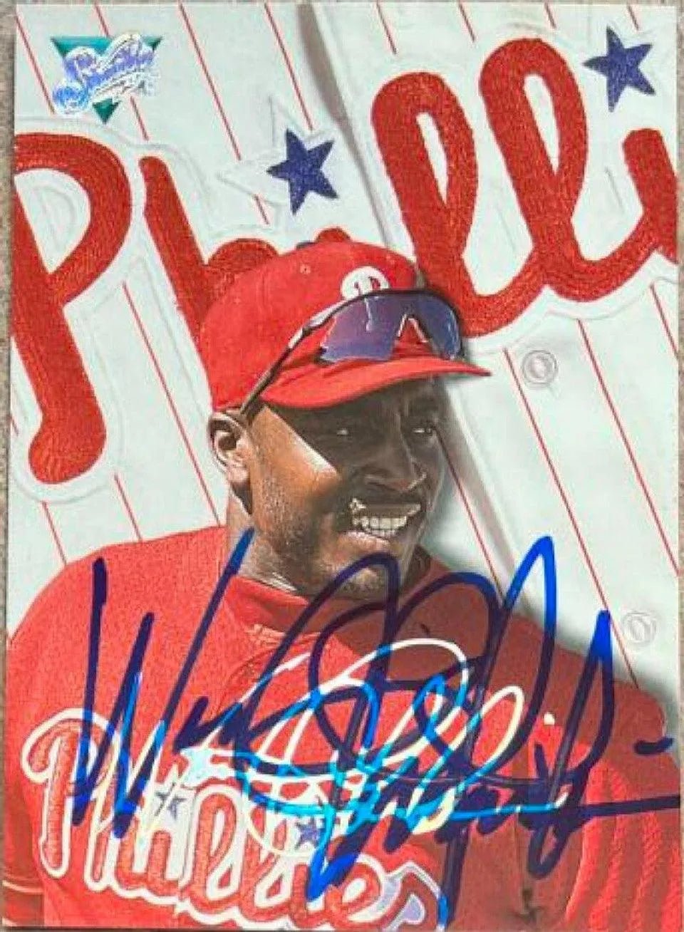 Wes Chamberlain Signed 1993 Studio Baseball Card - Philadelphia Phillies