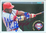 Wes Chamberlain Signed 1994 Fleer Baseball Card - Philadelphia Phillies