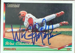 Wes Chamberlain Signed 1994 Topps Gold Baseball Card - Philadelphia Phillies