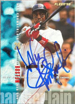 Wes Chamberlain Signed 1995 Fleer Baseball Card - Boston Red Sox