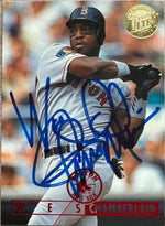Wes Chamberlain Signed 1995 Fleer Ultra Gold Medallion Baseball Card - Boston Red Sox