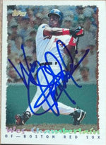 Wes Chamberlain Signed 1995 Topps Cyber Stats Baseball Card - Boston Red Sox