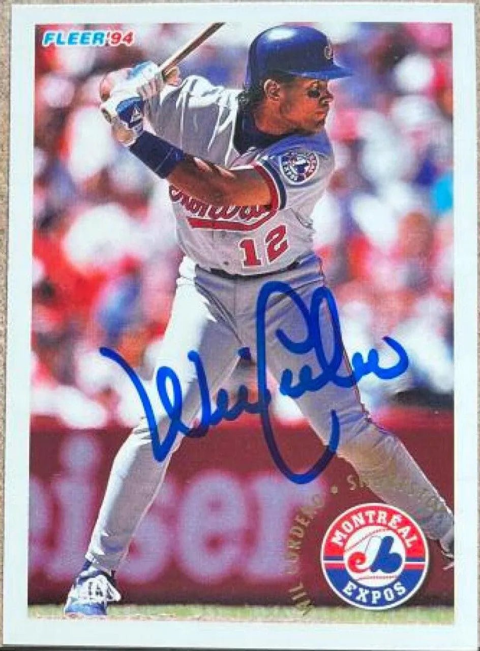 Wil Cordero Signed 1994 Fleer Update Baseball Card - Montreal Expos