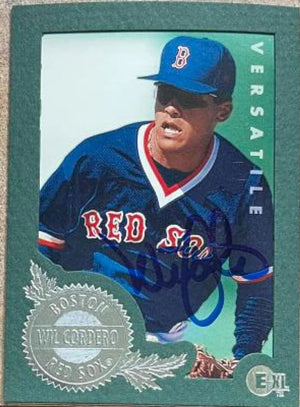 Wil Cordero Signed 1996 E-Motion XL Baseball Card - Boston Red Sox