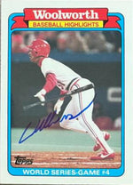 Willie McGee Signed 1988 Topps Woolworth Highlights Baseball Card - St Louis Cardinals