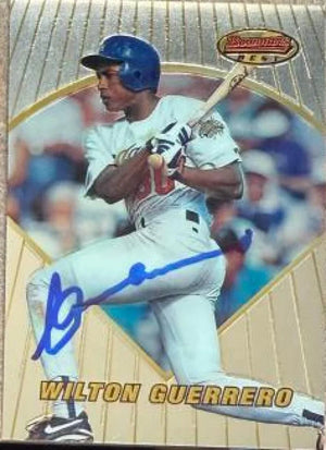 Wilton Guerrero Signed 1996 Bowman's Best Baseball Card - Los Angeles Dodgers #108 RC