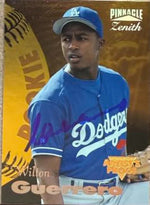 Wilton Guerrero Signed 1996 Zenith Baseball Card - Los Angeles Dodgers #120 ROO, RC