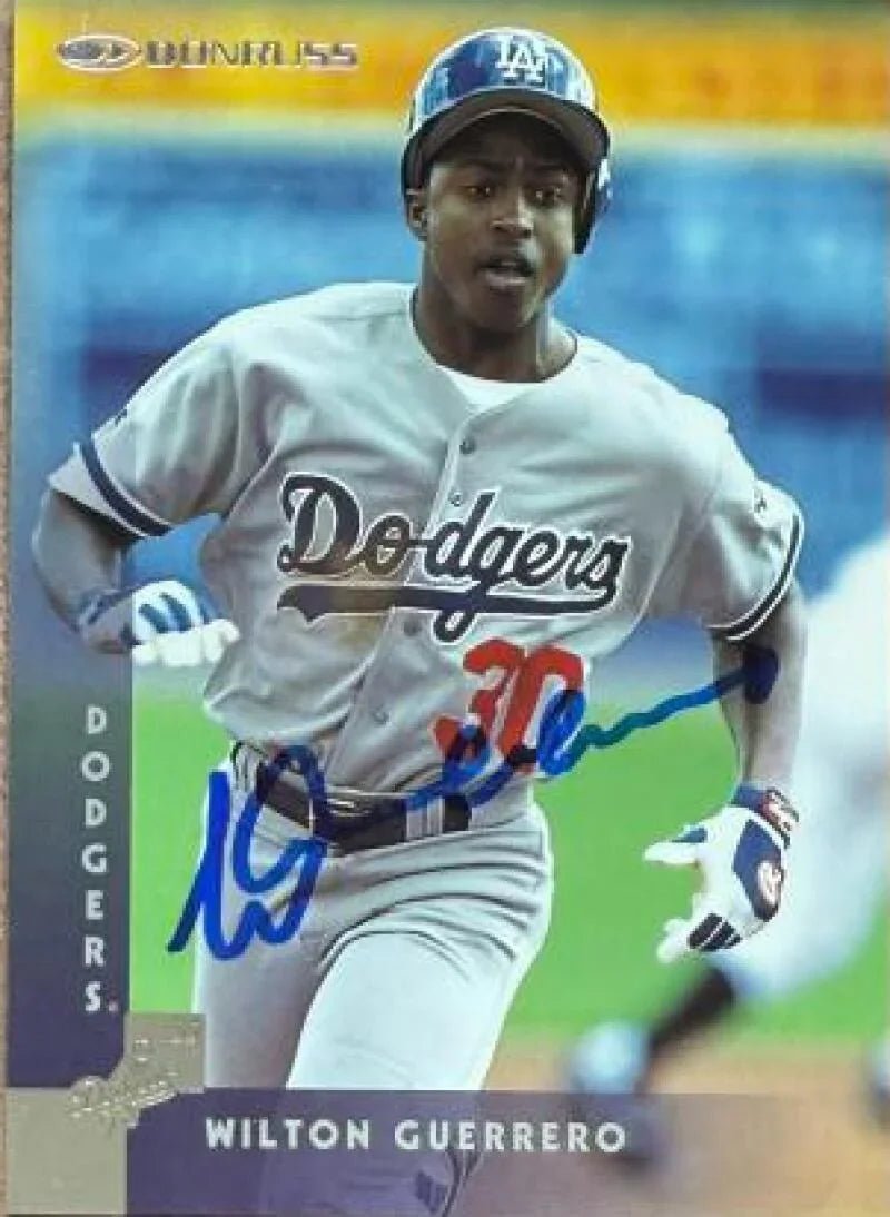 Wilton Guerrero Signed 1997 Donruss Baseball Card - Los Angeles Dodgers #246