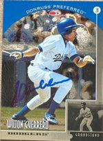 Wilton Guerrero Signed 1998 Donruss Preferred Baseball Card - Los Angeles Dodgers #112 GS