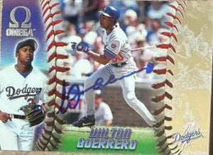 Wilton Guerrero Signed 1998 Pacific Omega Baseball Card - Los Angeles Dodgers #120