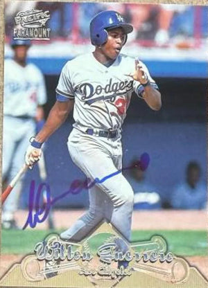 Wilton Guerrero Signed 1998 Pacific Paramount Baseball Card - Los Angeles Dodgers #174