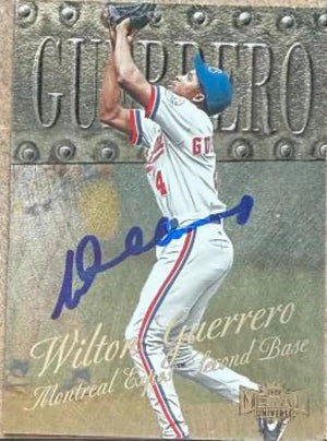 Wilton Guerrero Signed 1999 Metal Universe Baseball Card - Montreal Expos #115