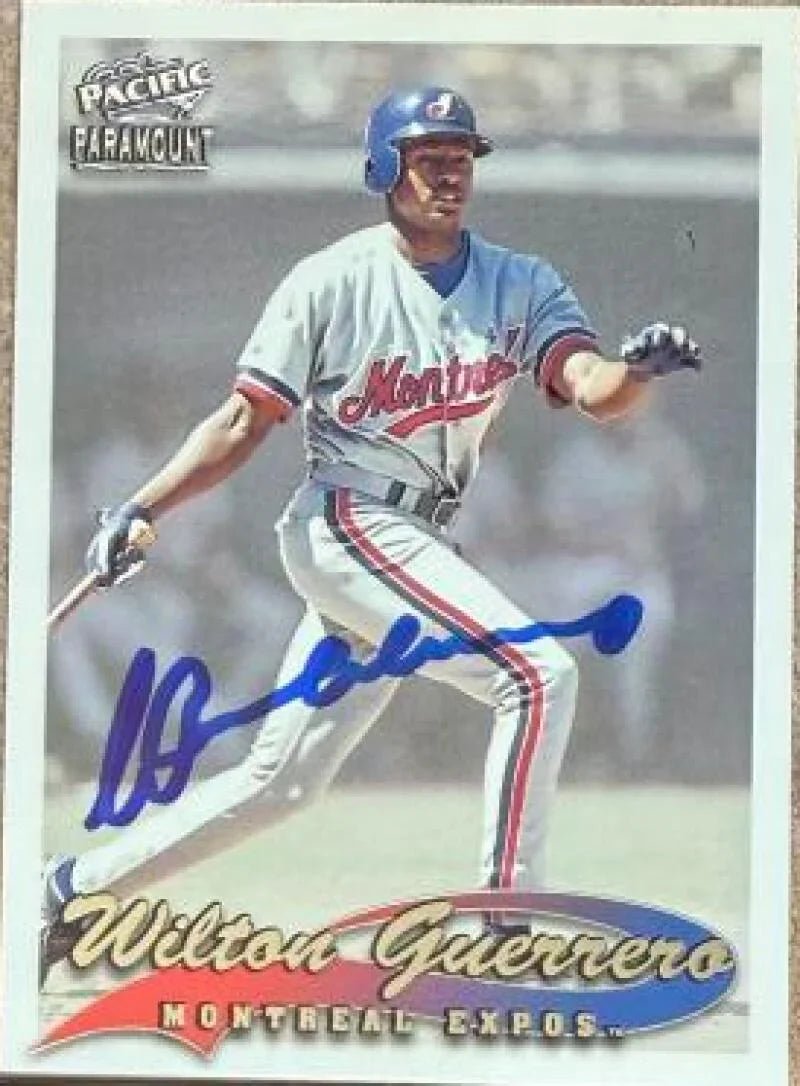 Wilton Guerrero Signed 1999 Pacific Paramount Baseball Card - Montreal Expos #143