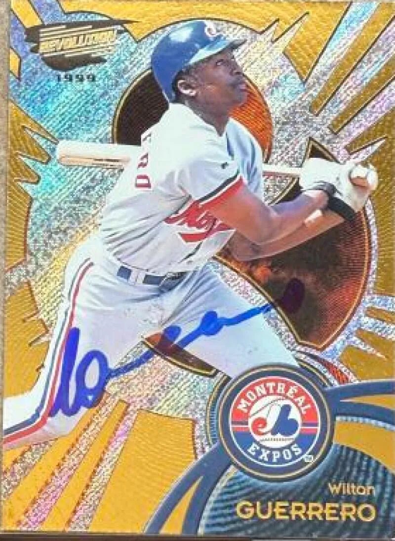 Wilton Guerrero Signed 1999 Pacific Revolution Baseball Card - Montreal Expos #85