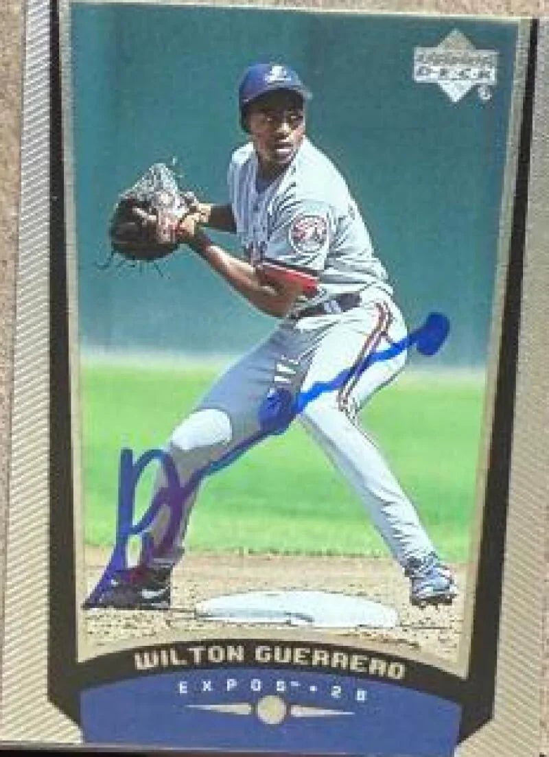 Wilton Guerrero Signed 1999 Upper Deck Baseball Card - Montreal Expos #419