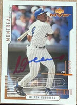 Wilton Guerrero Signed 2000 Upper Deck MVP Baseball Card - Montreal Expos #85